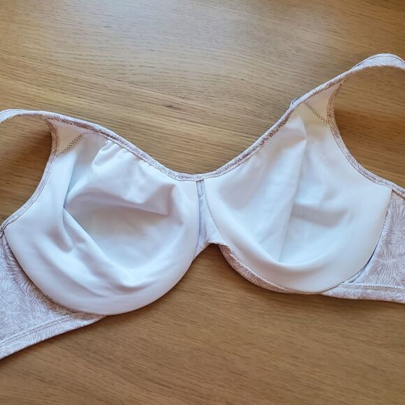 NWOT Bali 3385 Beige Leaf Minimizer Underwire Bra 36D - Picture 7 of 14
